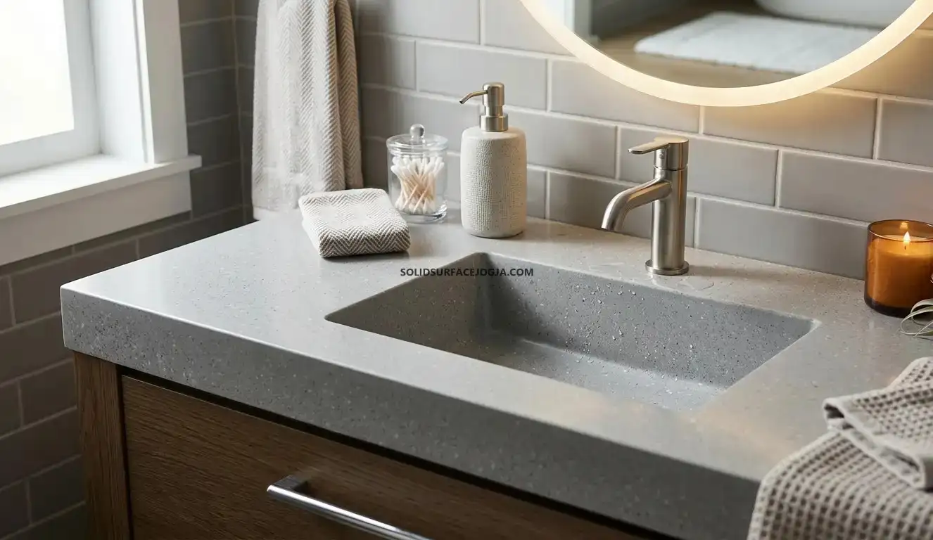 Wastafel dan Vanity Kamar Mandi Solid Surface