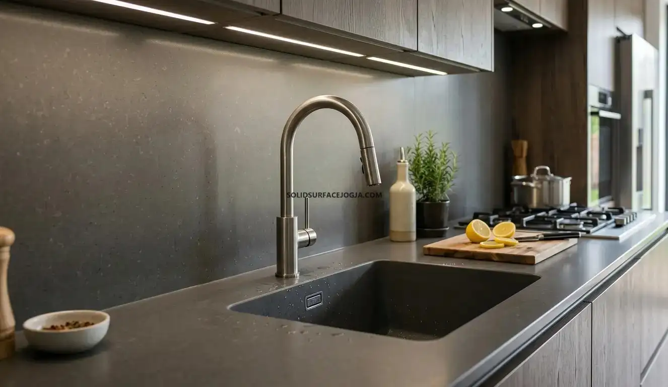 Top Table Kitchen Set Solid Surface Jogja